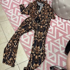 PrettyLittleThing Animal Print Jumpsuit